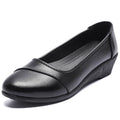 Soft leather loafers - women's work shoes - new slip-on comfort shoes for middle-aged women