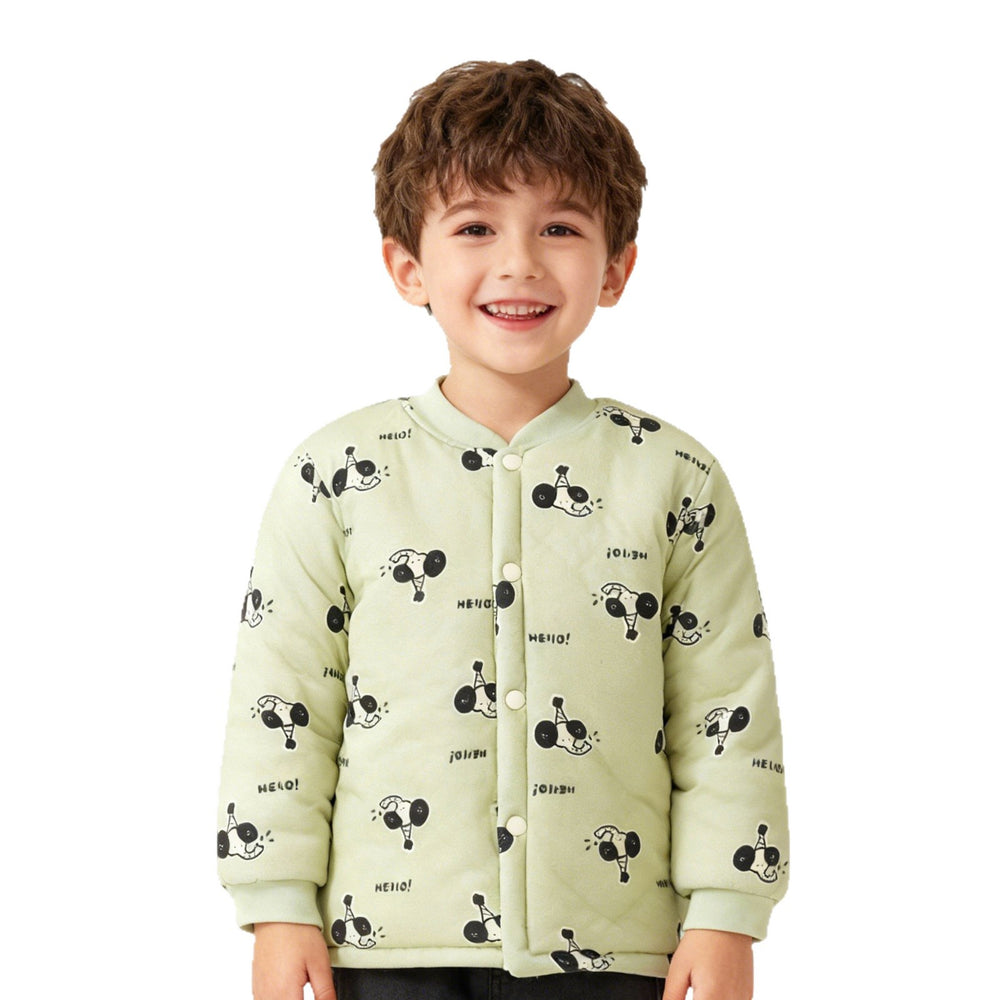 [added layer of 100% cotton] baby cotton-padded jacket winter outer wear for boys and girls heattechtopskids cotton-padded jacket cotton outwear