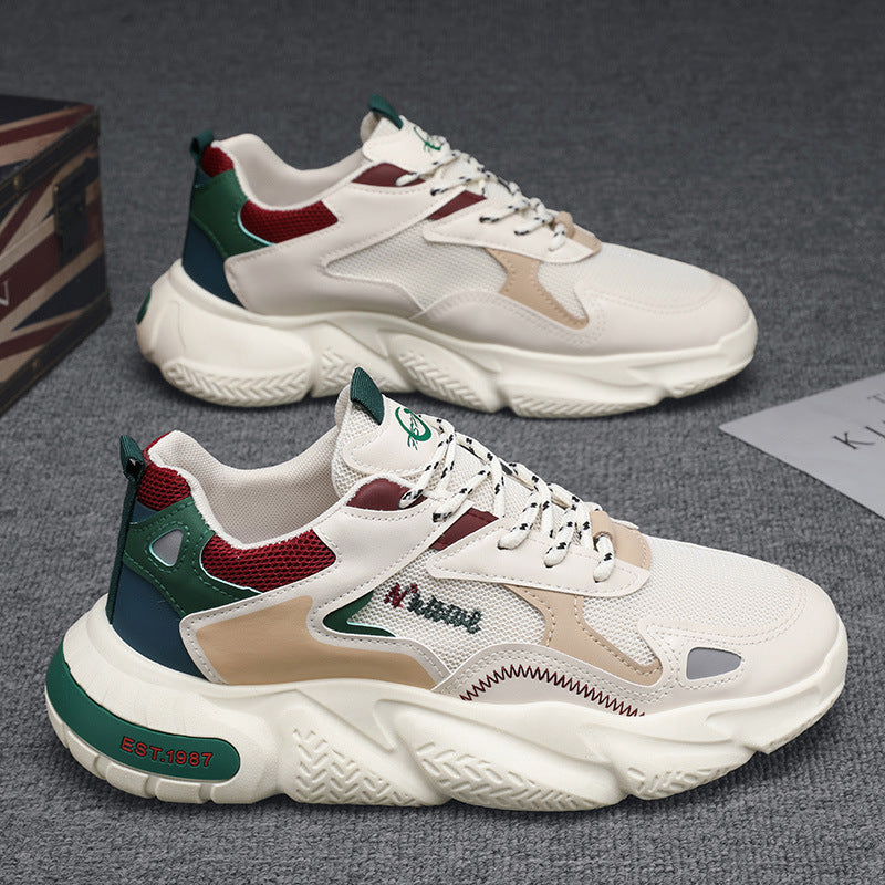 Men's winter 2025 new arrival: youth sports running shoes, casual height-increasing, trendy "dad shoes" - popular style