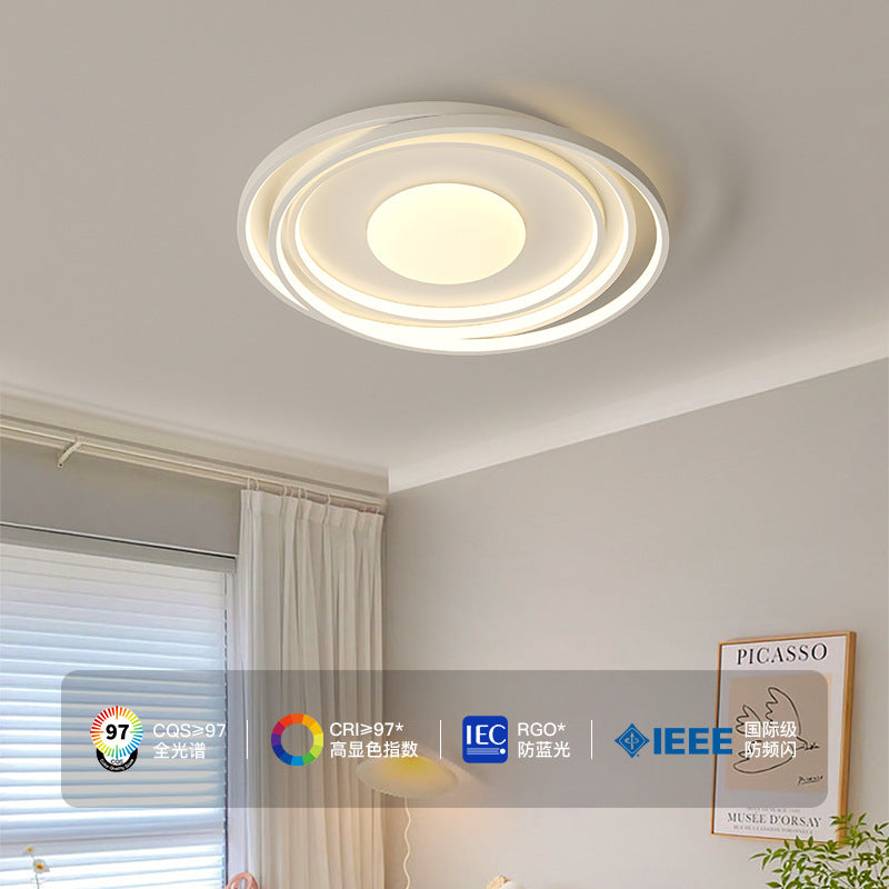 Bedroom Light Cream Wind Minimalist Ceiling Light Warm and Romantic Room Light Guest Restaurant Full Spectrum Eye Protection Zhongshan Lighting