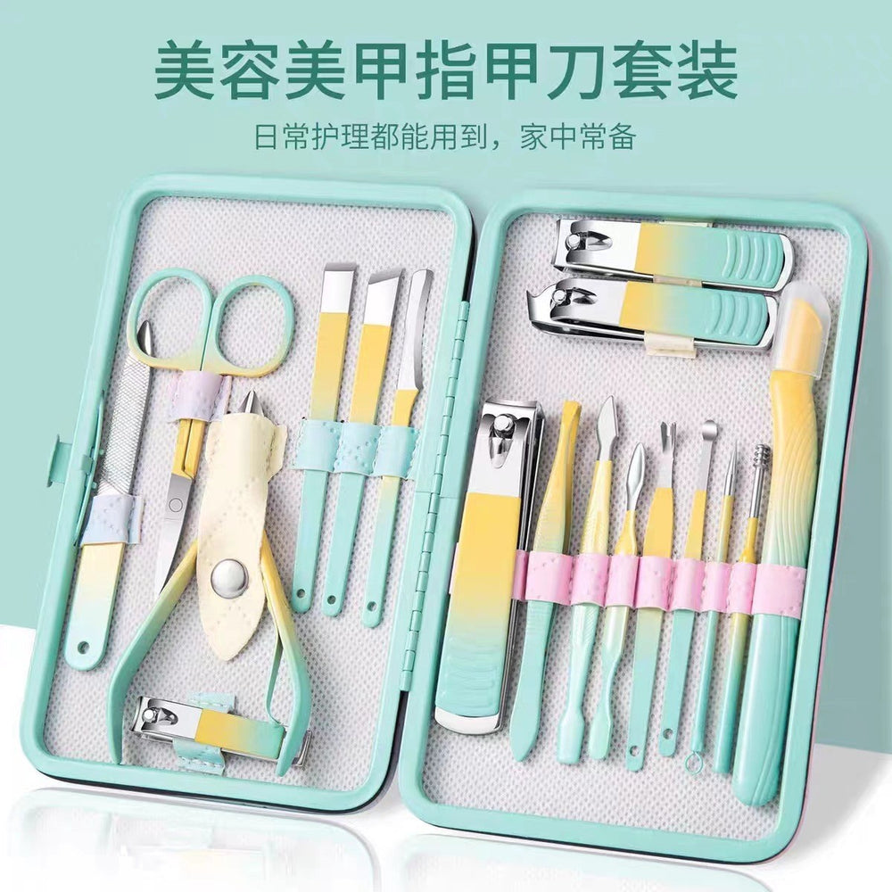 Stainless steel nail clipper set wholesale - nail trimmer & grooming kit - complete manicure set