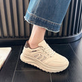 summer new arrival: plus-size women's casual comfort chunky sole retro round toe dad shoes wholesale