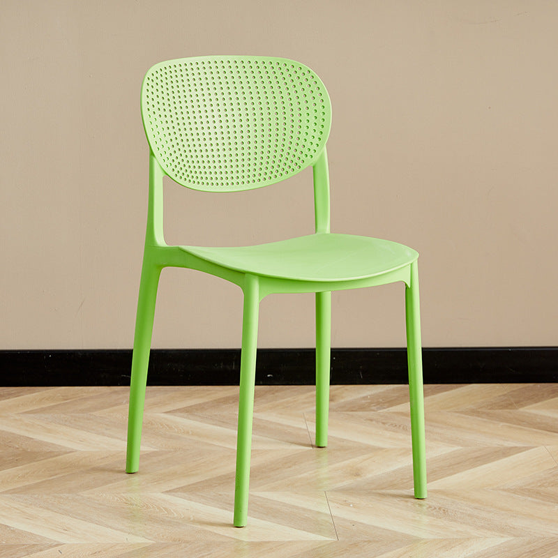 Popular scandinavian plastic chair for homethickened backrest dining chair study computer chair office negotiation training stool