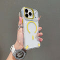 New lens holder compatible with apple 17 magnetic phone case, c-port transparent drop-proof iphone 16 pro protective case
