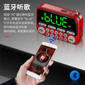 Tuoxiang t-6608 portable mini radio for the elderly, large screen clock, alarm clock, luminous display, card player