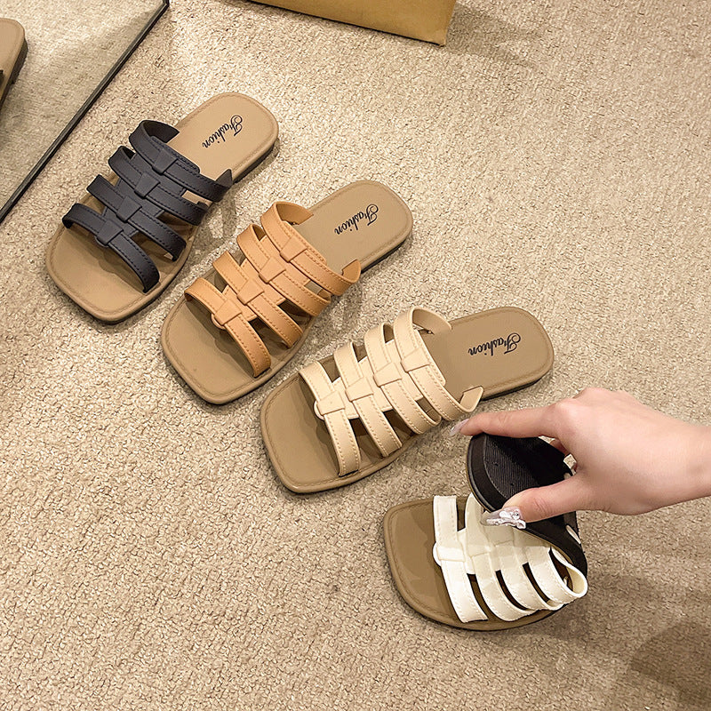 2026 summer new women's slippers - outdoor wear, non-slip, minimalist sandals, home & outdoor use, thong sandals - cross-border wholesale