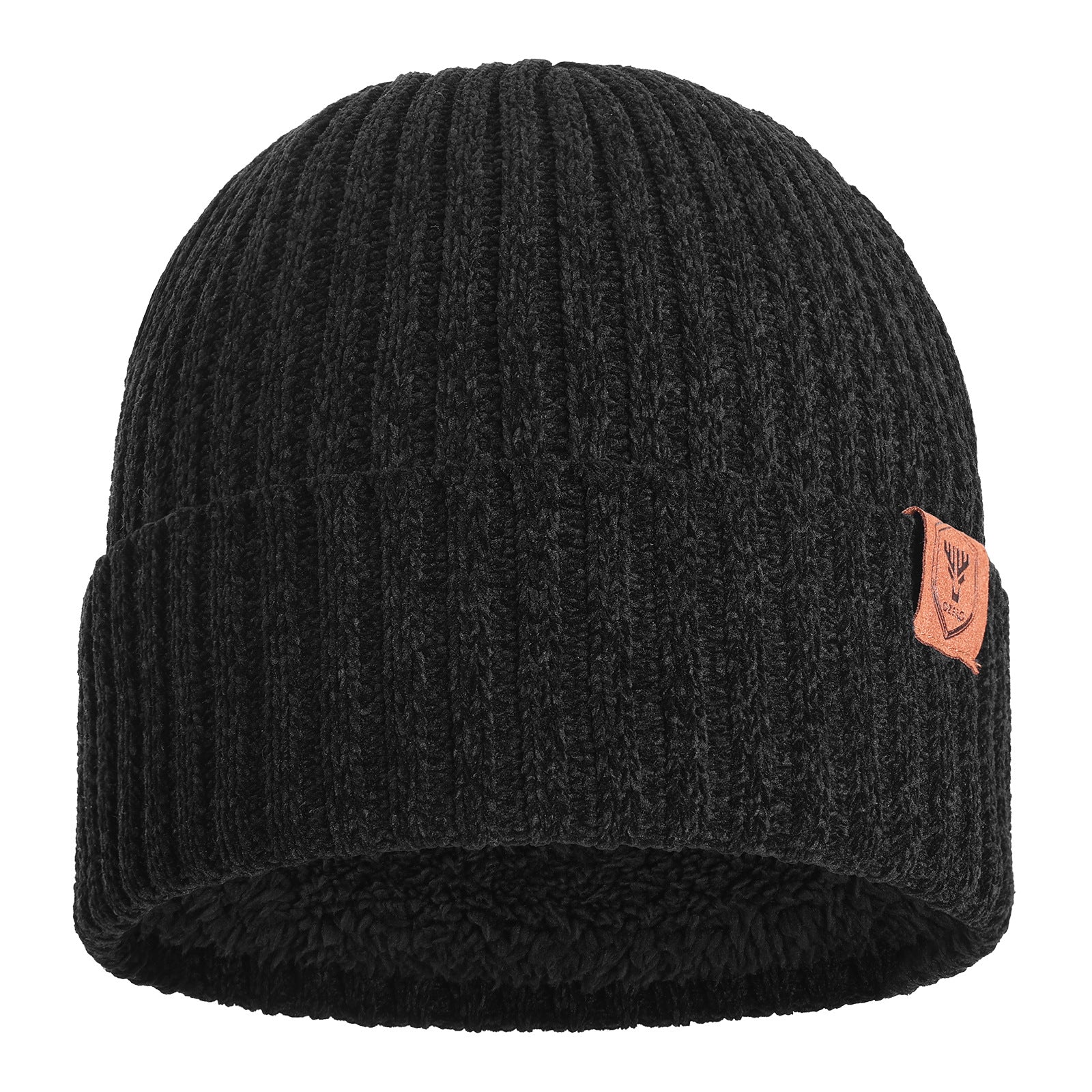 Cross-border knitted wool hats for men and women, thickened warm camping in winter, hiking tourism, cold-proof ear protectors, pullover hats