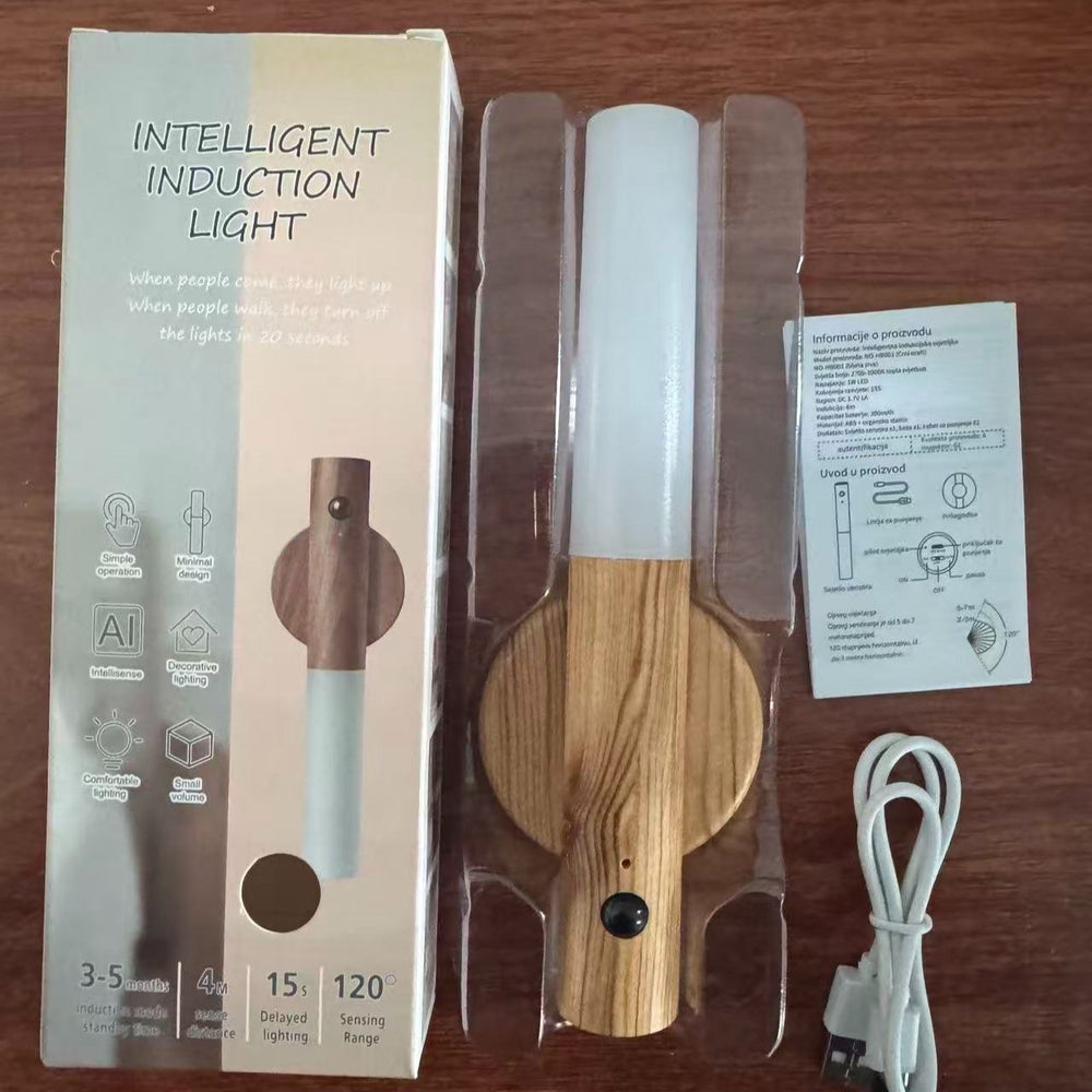 smart human body sensor led night light creative table lamp corridor night light charging wall lamp outdoor emergency light
