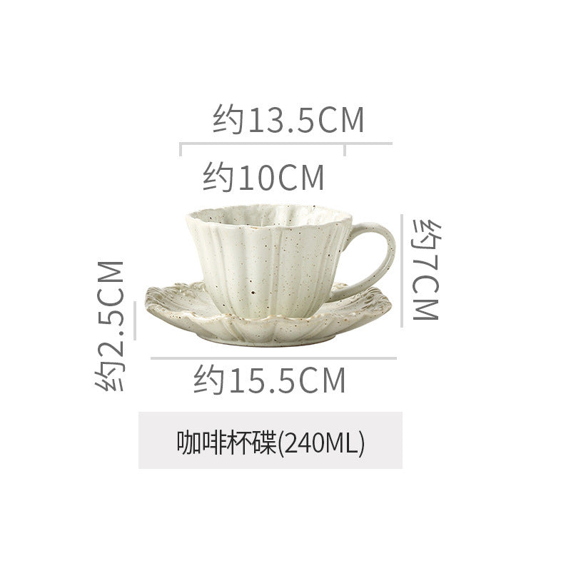 Embossed retro ceramic dinnerware set - french-inspired plates, high-end steak plates, dessert bowls, and rice bowls for home use