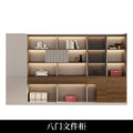 Office minimalist modern file cabinet wooden document financial records small cabinet low cabinet panel drawer style