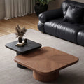 Retro style solid wood coffee table italian style living room medieval style designer small apartment for home square high and low combination coffee table
