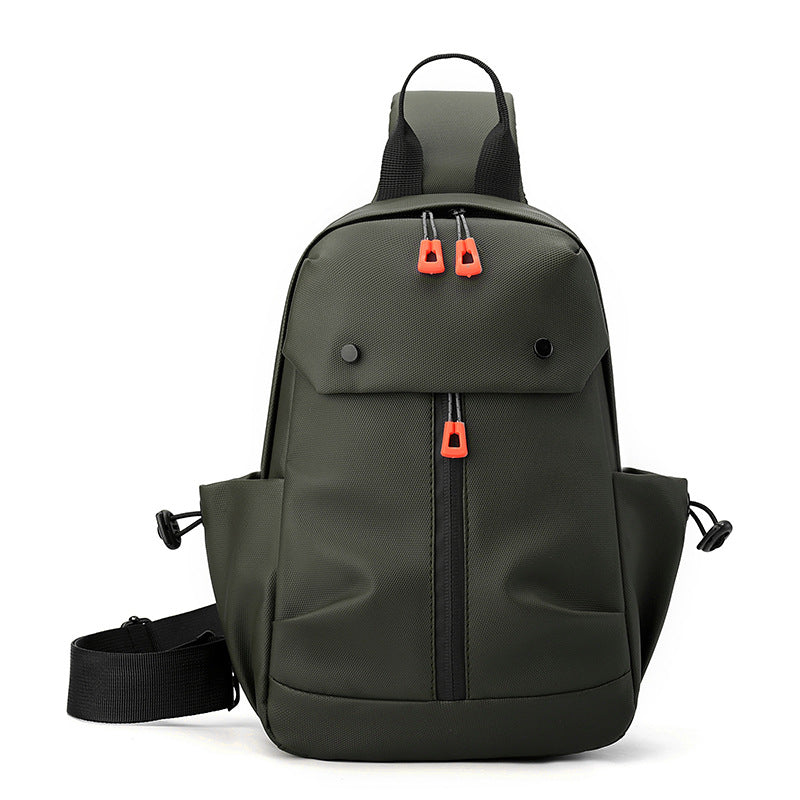 Cross-border breast bag men's casual versatile shoulder bag outdoor sports cycling messenger bag Korean version trendy fashion handbag