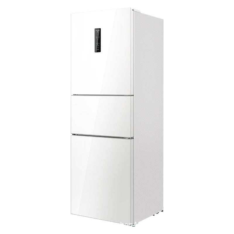 Meiling/meiling refrigerator 271l three-door first-level frequency conversion for home frost-free refrigerator white bcd-271wp3cx