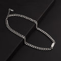 Jackson wang's same titanium steel cuban necklace cross-border fashion men's trendy brand clavicle chain accessories necklace stainless steel jewelry
