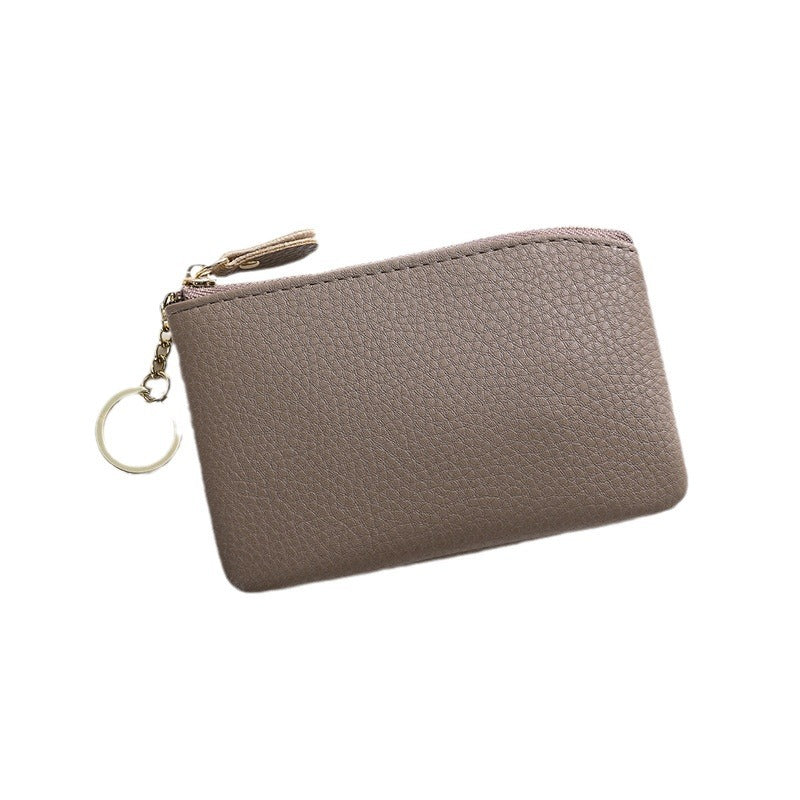 Small key zipper coin women's small wallet change bag mother model popular thin mini change bag storage bag