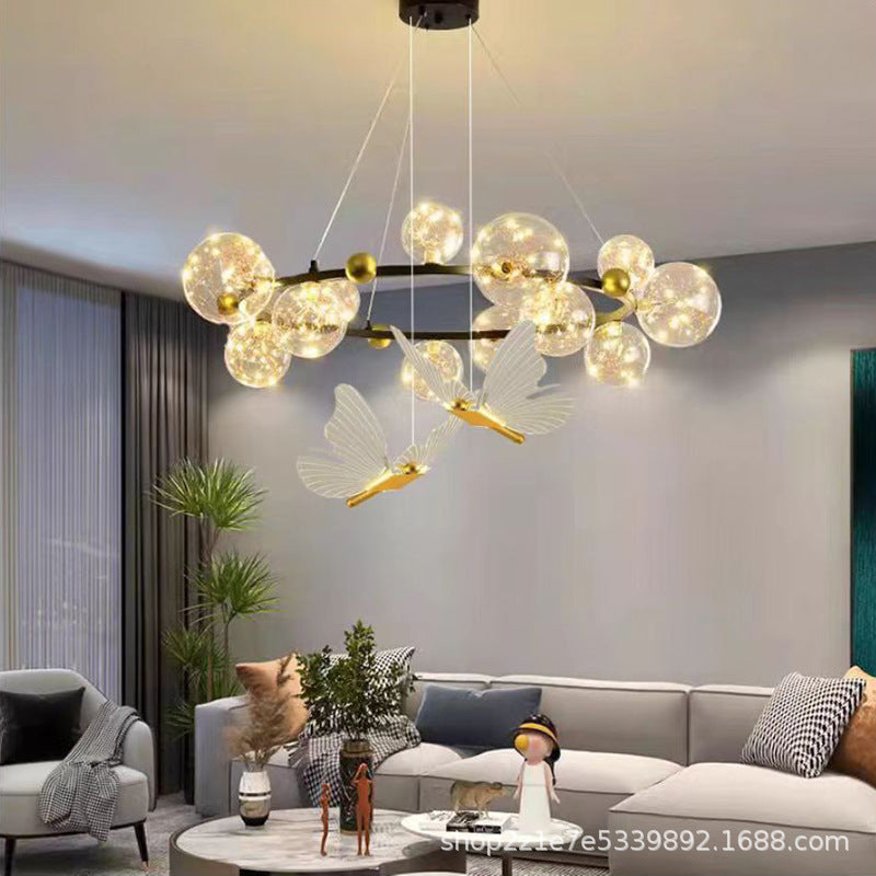 Gypsy Star Living Room Dining Room Light Butterfly Modern Simple Creative Magic Bean Light Luxury Internet celebrity Bedroom Lighting