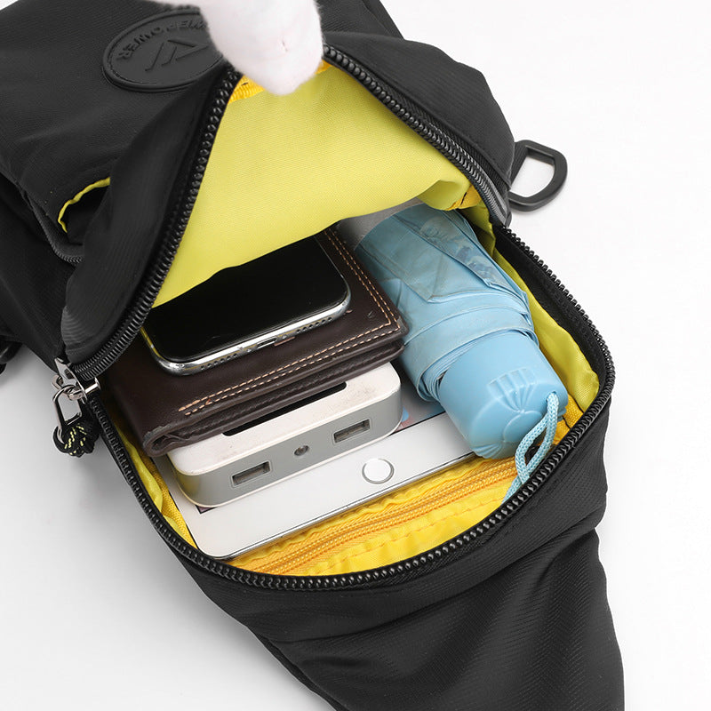 Cross-border new trend fashion men's bag leisure bag sports breast bag messenger bag travel men's bag chest bag