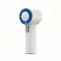 high-speed handheld cooling fan usb rechargeable mini digital display turbine violent high wind small fan s006