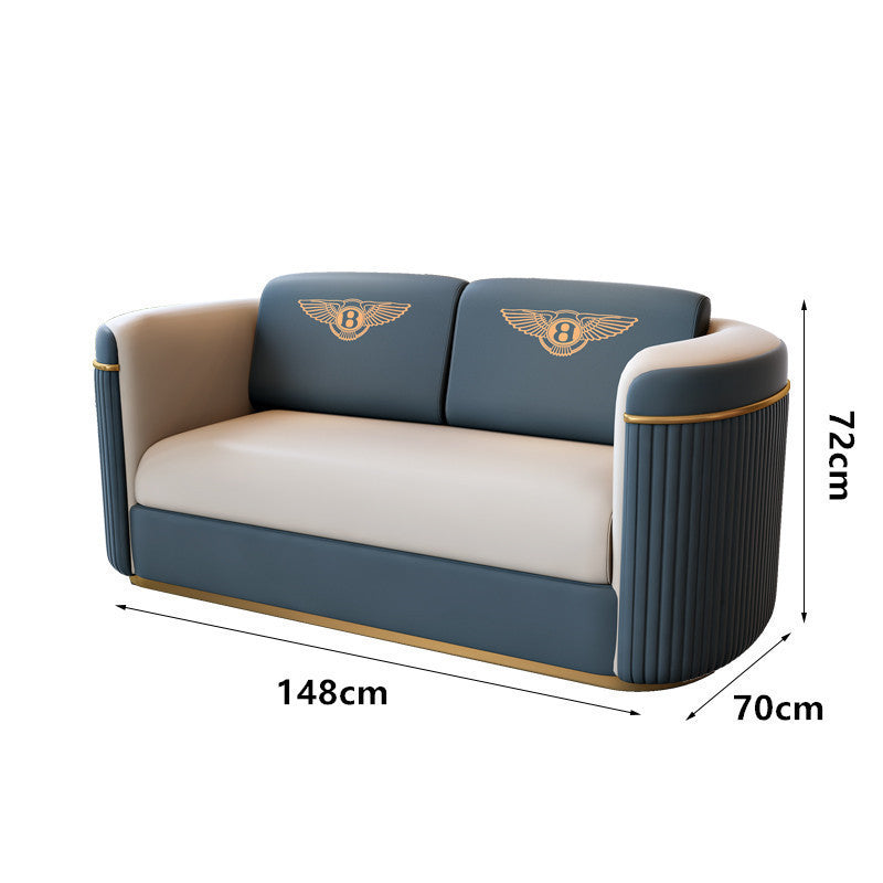 Luxury negotiation sofa chair furniture modern minimalist hotel sales department reception small office desk and chair set