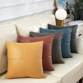 No-wash technical cloth sofa pillow casual modern office waist cushion pure colorpatchwork pillow bedside cushion dropshipping