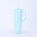Amazon 40oz large capacity handle ice cup 304 stainless steel vacuum insulated cup outdoor car cup