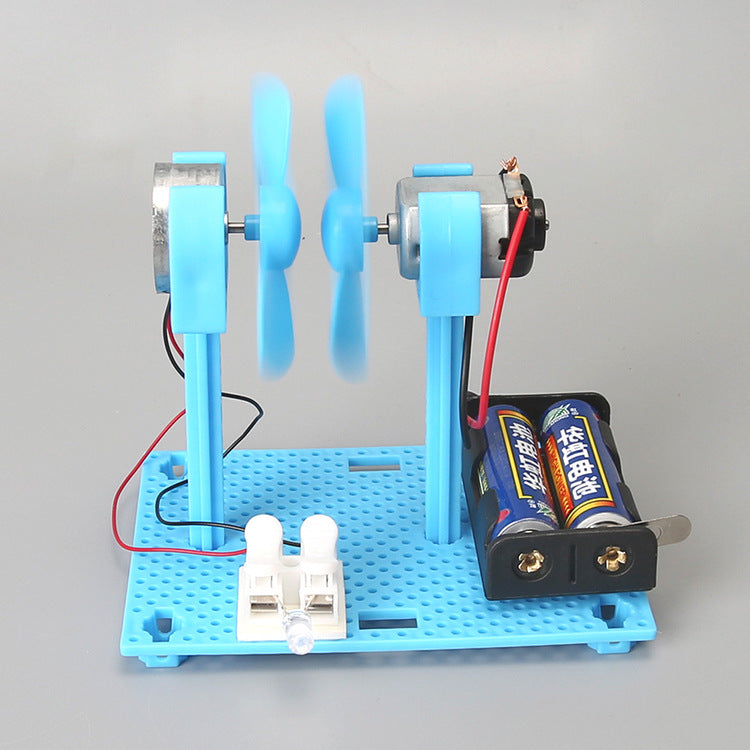 Science and technology small production wind power generation DIY children's fun toys primary school students handmade scientific experimental model wholesale