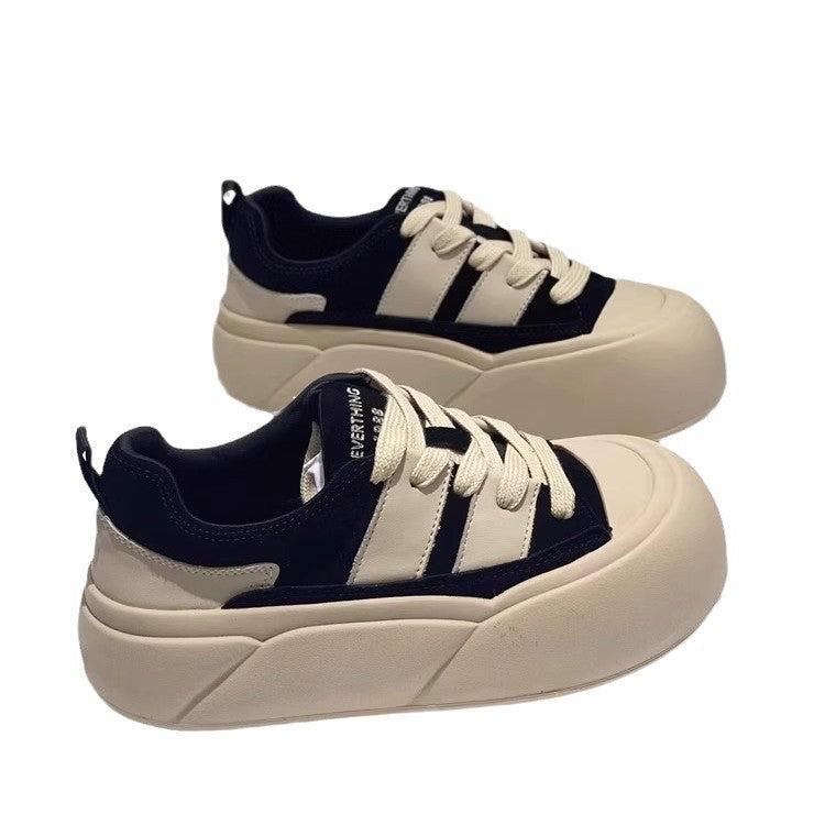 Retro maillard bread shoes women's 2026autumnew arrival super popular inseasiest for matchthick solecasual german training sneakers
