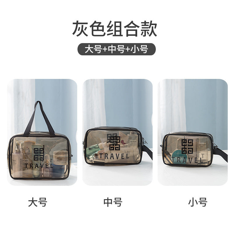 Wash bag Travel storage Premium waterproof pvc storage bag Cosmetic bag Portable portable cosmetic bag Transparent