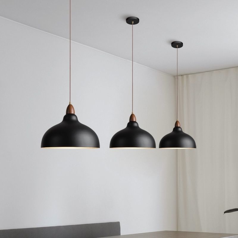 Japanese-style restaurant pendant light, designer retro dining table lamp, minimalist modern art creative homestay solid wood lighting fixture