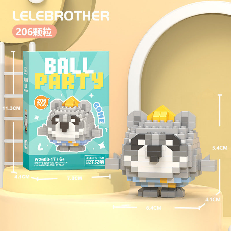 Compatible with lego micro bricks, cartoon figurines, children's educational building blocks, assembly toys, cross-border market stall gifts, wholesale