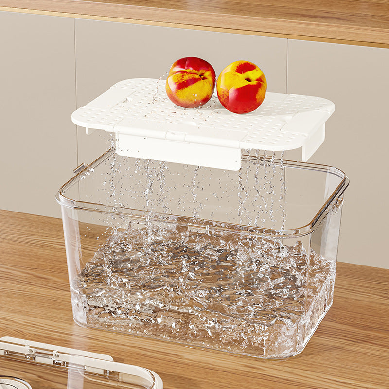 Portable crisper, portable large-capacity fruit box, essential for travel, refrigerator storage box, picnic packing box