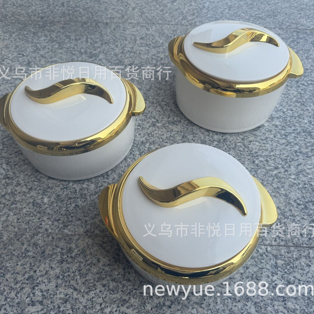 1set cross-border hot selling factory direct sales fresh-keeping lunch box thermal insulation bucket thermal insulation box plus stainless steel for home picnic fresh-keeping