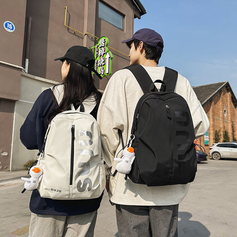 Cross-border  casual backpack new lightweight high school college student schoolbag tooling trendy men's and women's travel backpack