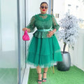 new plus size women's african  european and american fashion mesh dress princess dress gown tutu skirt