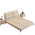 Solid wood bed double1.8x 2m master bedroom king bed modern casual small apartment 1.5m for home1.2m single bed frame