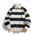 fall/winter new arrivals:  independent store trendy oversized striped piqué hoodie - hong kong style, unisex