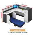 Saint li staff desk employee slot with lunch break foldable bed booth computer desk and chair combination