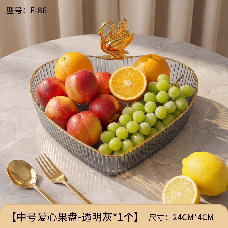 For home plate small creative living room fruit plate accessible luxury good-looking coffee table snack plate melon seeds peanut candy plate