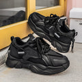 Men's shoes 2026 spring new breathable athletic casual dad shoes men's thick sole non-slip youth student running shoes