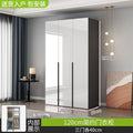 Solid wood glossy light luxury wardrobe for home bedroom, modern light luxury large wardrobe, high-gloss finish wardrobe, eco-friendly board wardrobe
