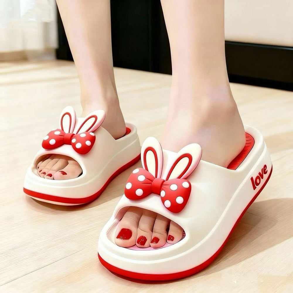 2025 new indoor home "cloud-like" platform slide sandals - women's summer thick-soled height-increasing slippers for outdoor wear