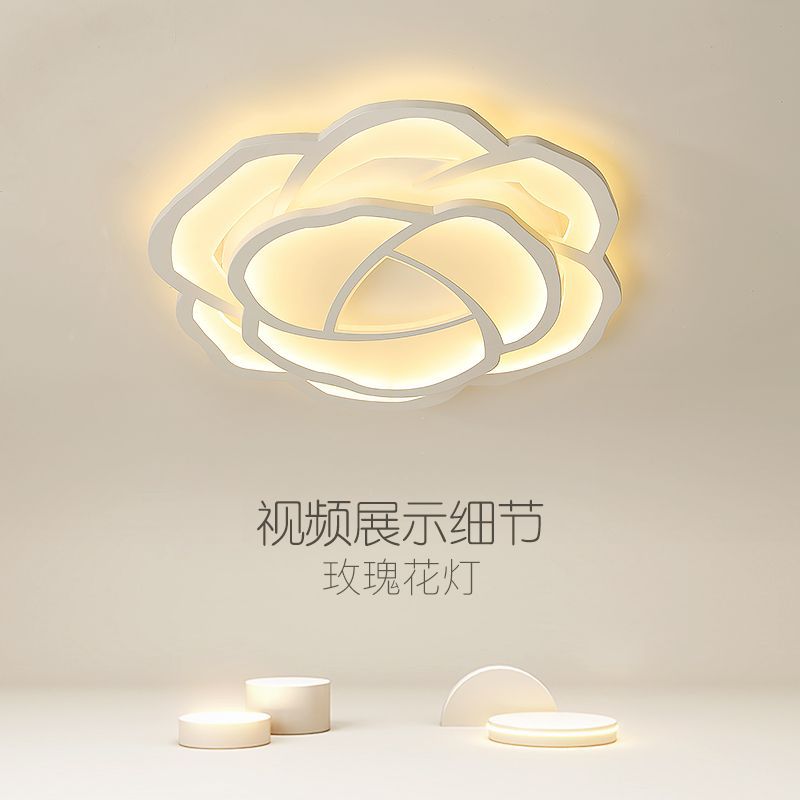 Lamps led ceiling lights creative warm romantic Nordic room lights simple modern rose master bedroom lighting