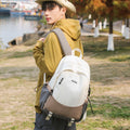 Outdoor backpack color block student backpack college style casual outdoor travel college student schoolbag lightweight backpack for men
