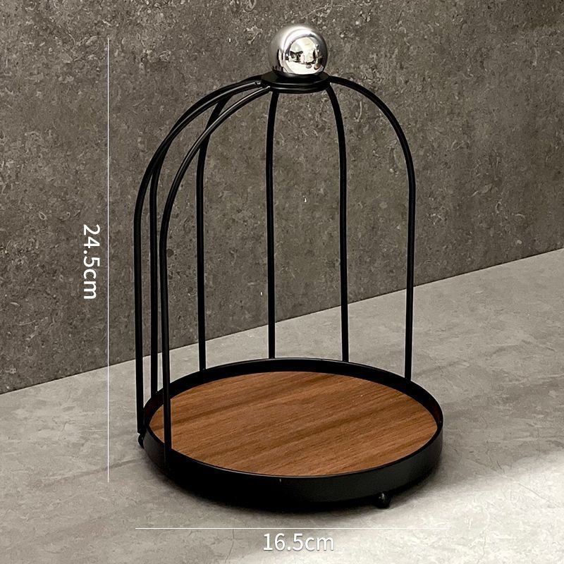 Classy medieval style cosmetics perfume multifunctional storage rack iron aromatherapy jewelry countertop double layer rack for home