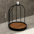 Classy medieval style cosmetics perfume multifunctional storage rack iron aromatherapy jewelry countertop double layer rack for home