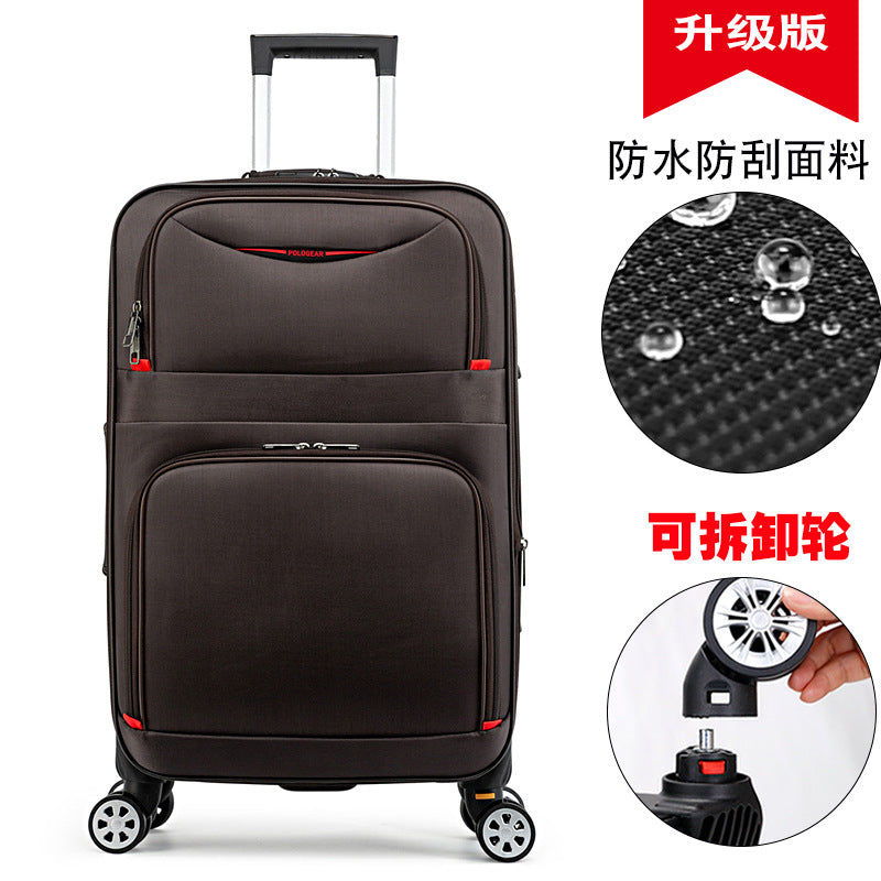 Processing custom large-capacity suitcase men's trolley case Oxford cloth universal wheel password suitcase children's leather luggage