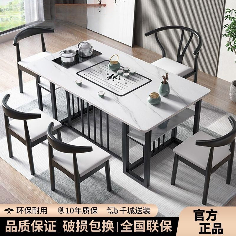 Tea table office living room slate set of tables and chairs desktop for home tea table accessible luxury combination all-in-one coffee table
