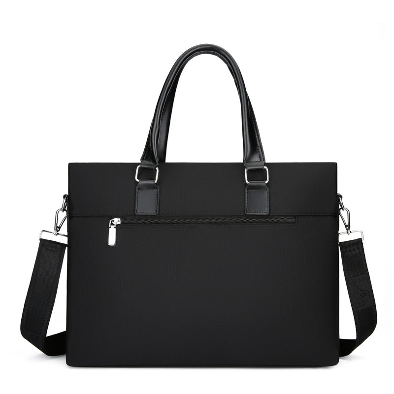 New Men's Fashion Oxford Cloth Portable Business Briefcase Casual Large Capacity Meeting Bag Bag Computer Bag