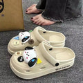 New arrivaleva clogs shoes for women summer couple outwearcute briquettes feel like stepping on shit, non-smelly feet non-slip beach sandals