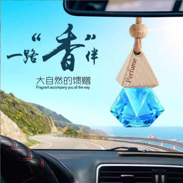 Car perfume pendant long-lasting light fragrance high-end aromatherapy pendant hanging car ornaments jewelry hanging aromatherapy bottle